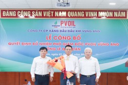 PVOIL Vũng Áng bổ nhiệm Phó Giám đốc Công ty